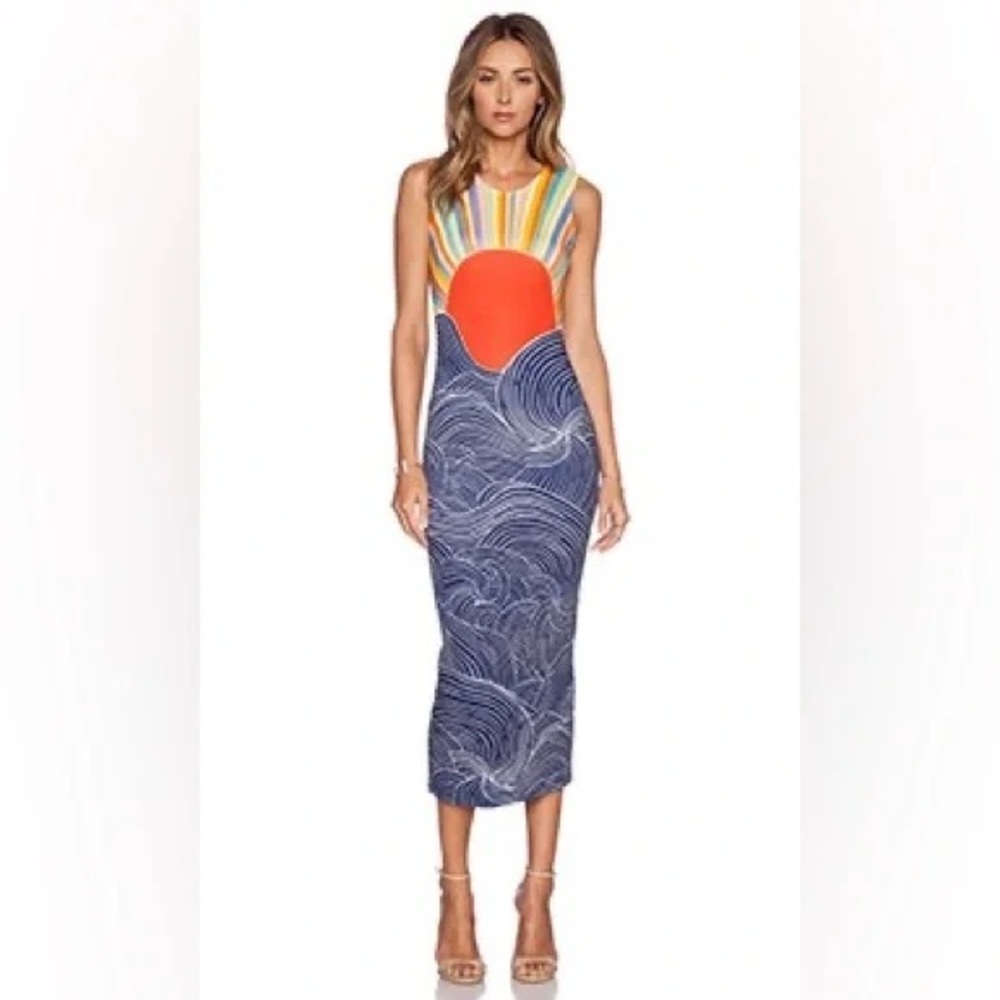 RARE - Mara Hoffman Iconic Misun Rising Sun Maxi Dress (Small)